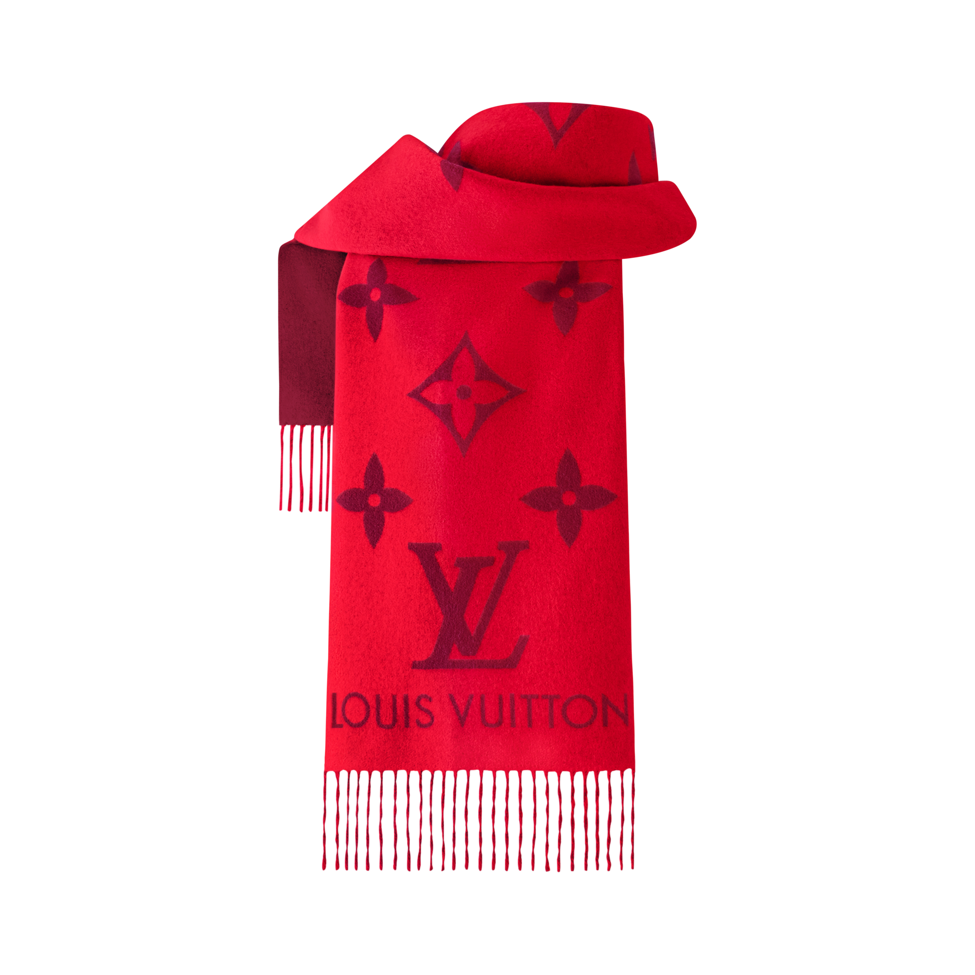 ルイヴィトン マフラー レイキャビック レッド Louis Vuitton LV ルイヴィトン マフラー ストール エシャルプ